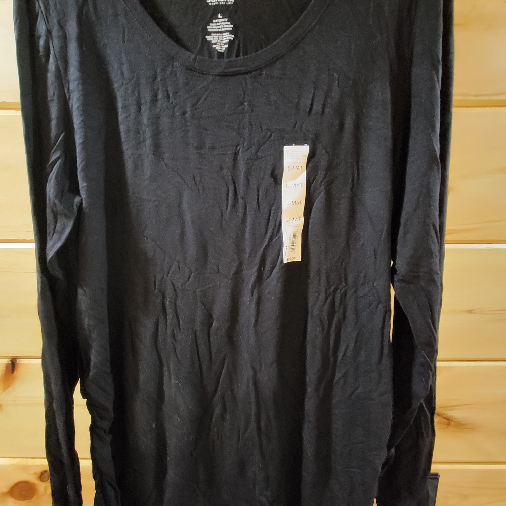 Kohl's Black Size L Maternity Long Sleeve